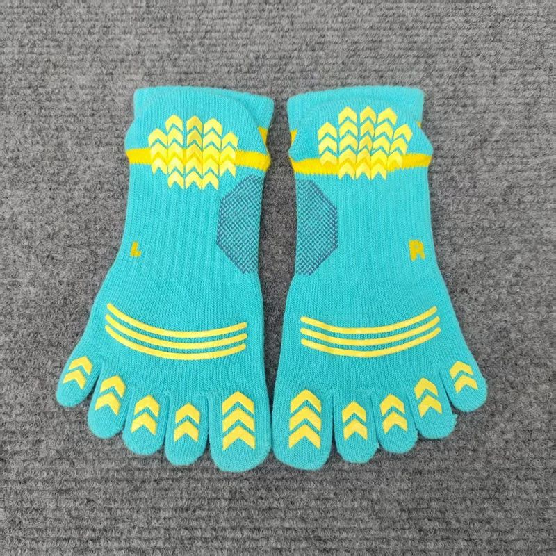 

Япония Оригинальные Носки для Внешней Торговли Женские Компрессионные Гольфы Носки с Пальцами Женские Носки для Пилатеса и Йоги Нескользящие Носки с Пальцами Green