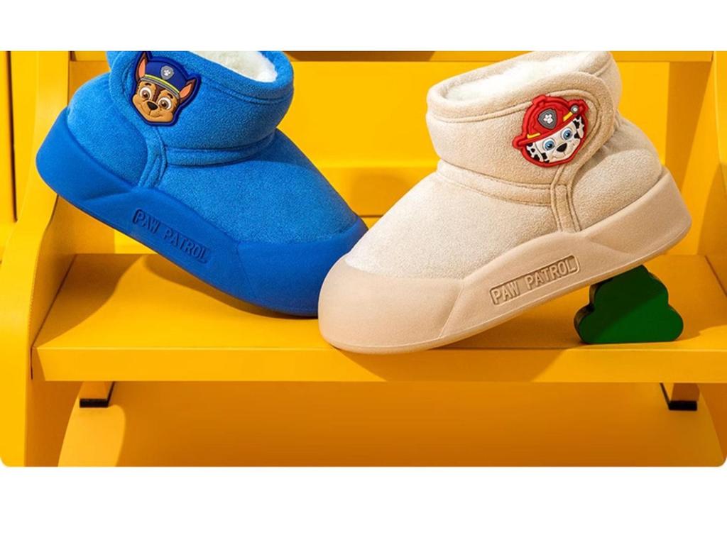 Paw Patrol Kids' Non-Slip Winter Snow Boots - Warm Cotton for Girls