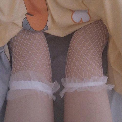 Buy Women Sexy Lace Fishnet Stockings Thigh High Over Knee Socks Nylon Long  Socks Hosiery Anime Lolita Socks Bow Stockings Dc Comics at affordable  prices — free shipping, real reviews with photos —