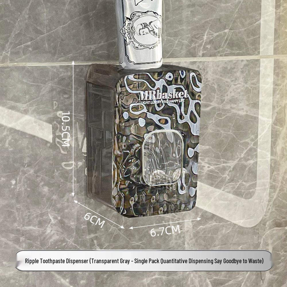 Nástěnný držák na zubní kartáčky se sací přísavkou a kelímkem na ústní vodu