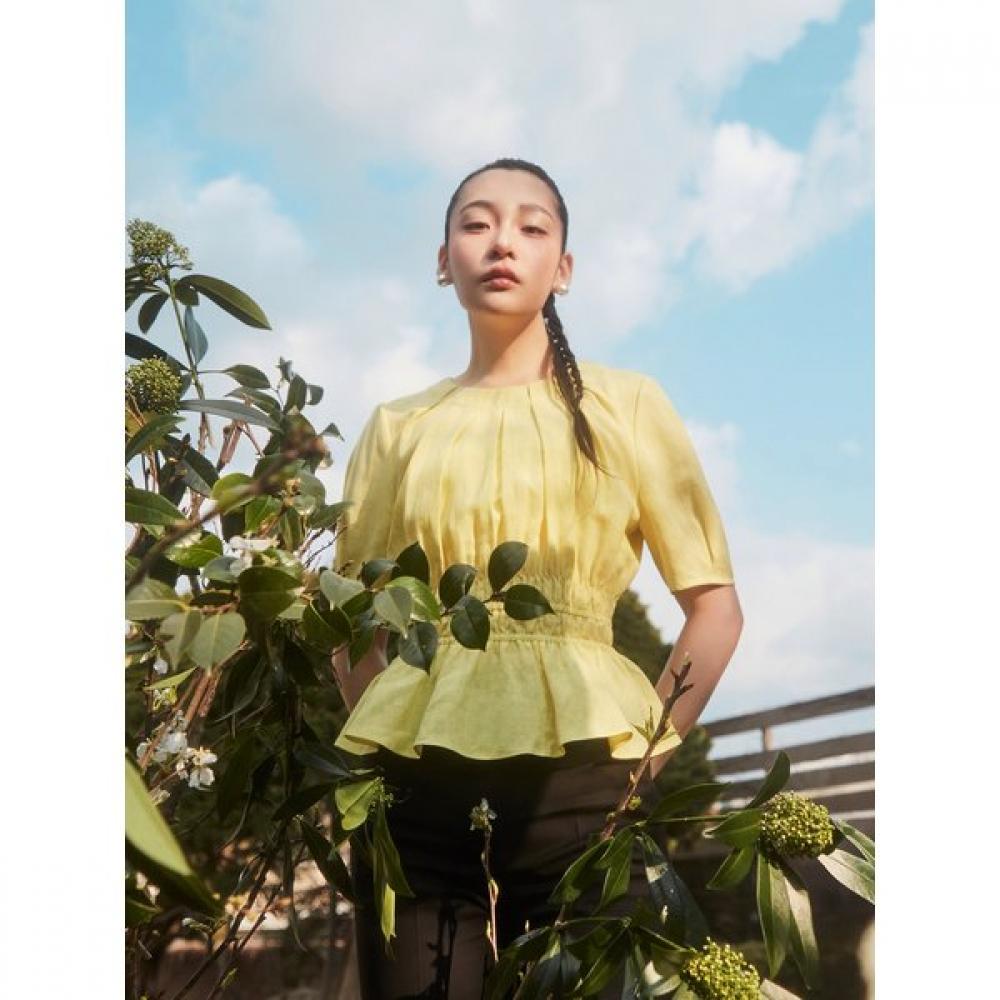 

Cc Collect Slim Blouse Volume Tuck C252msc041 yellow/66