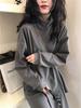 Women's Plus Size Long Sleeve T-Shirt, Thick Warm Fleece, Half-High Collar, Belly-Covering Base Layer for Autumn/Winter