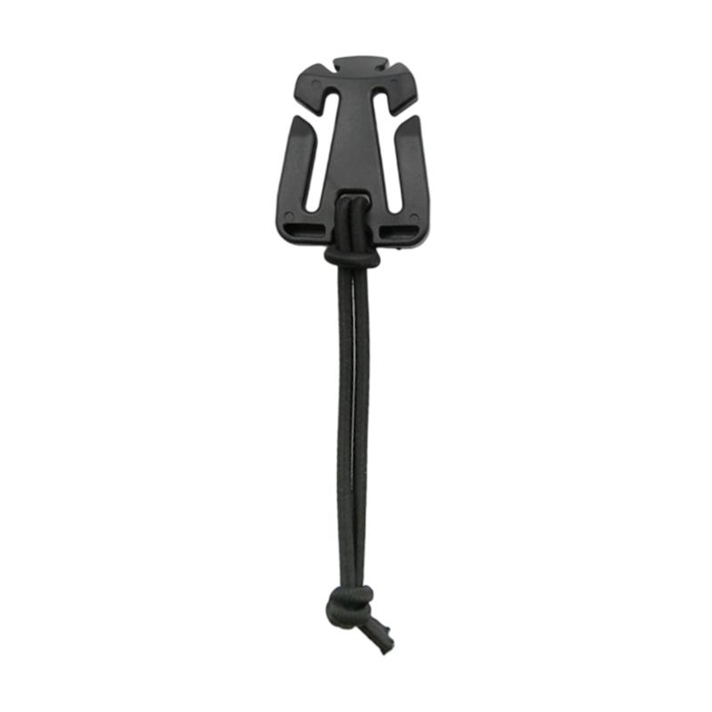 5Pcs Tactically Elastic Buckle Carabiner Clip Storage Ribbon Clip Backpacks Buckle Clamps Carabiner Attachments Clip
