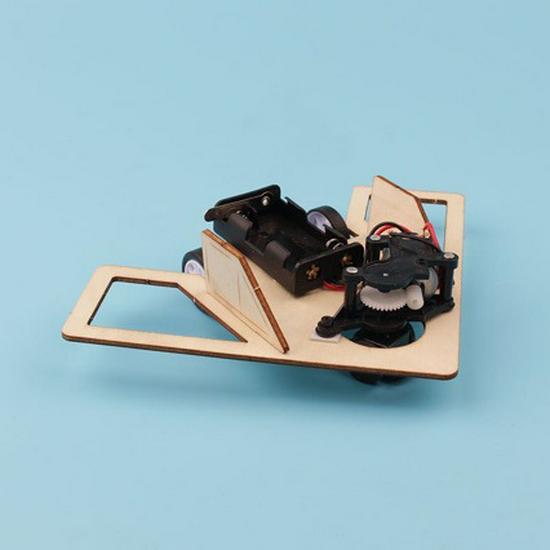 

STEAM DIY Wooden Robot Car Kit for Automatic Obstacle Avoidance