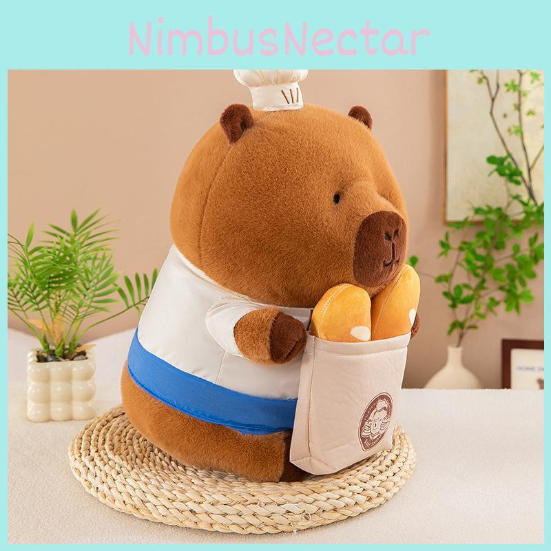 Plush Capybara Toy Animal Stuffed Doll With Soft Pp Cotton Fill For Kids And Collectors