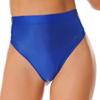 Womens Shiny High Waist Briefs Swimsuit Bottom Beachwear Underwear