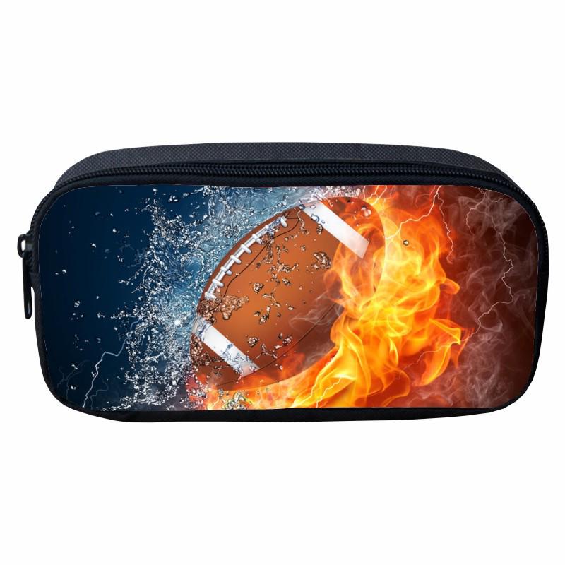 Flame Pattern Pencil Case for Kids - Cartoon Design for Primary School Boys