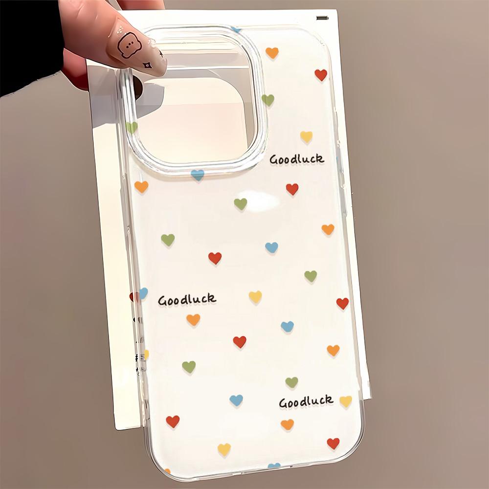 Painted Phone Case for iPhone 12 13 15 16 iPhone 16 12 13 14 15 Pro  14 15 16 Pro Max Coverage Shockproof Anti-Fingerprint Fresh Style Protective Case