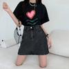 Women's High Waist Denim Skirt - 2026 Summer A-Line Petite, Slimming Fashion Fit, Versatile Hip-Hugging Style