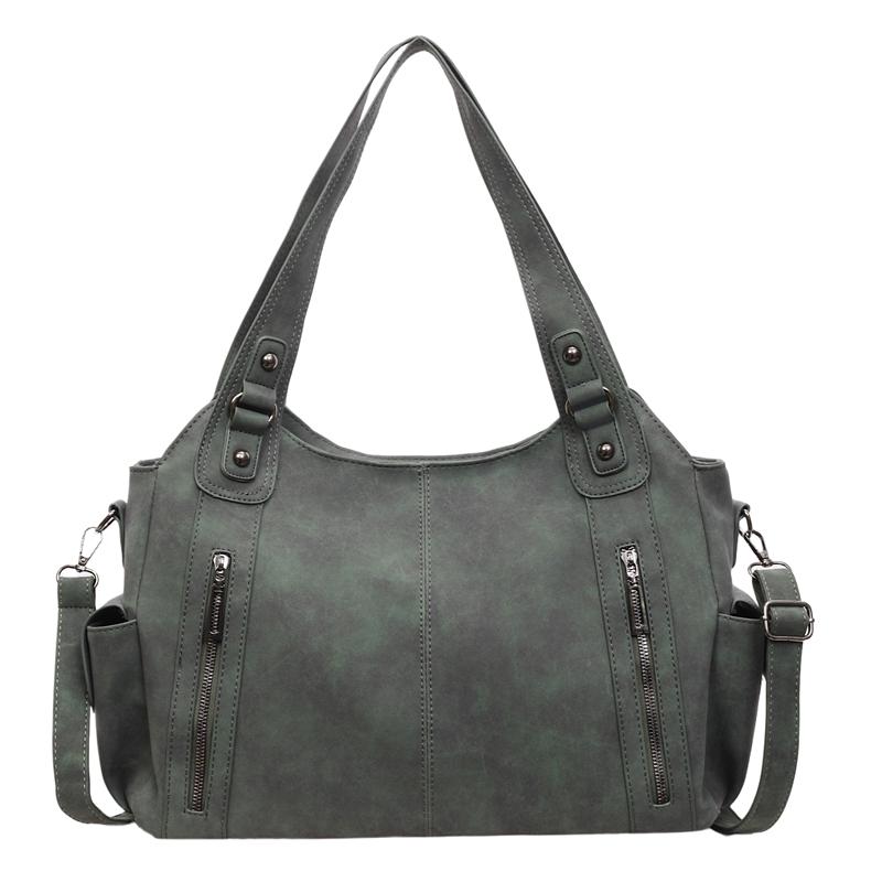 

Минималистичная женская сумка большой вместимости, модная сумка через плечо, простая и повседневная сумка-тоут, подходит для ежедневного использования и шопинга 40*15*26cm зелёный