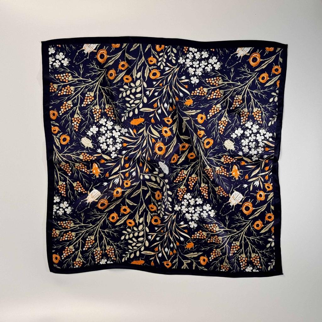 53Cm Pony Pattern Scarf Women Spring And Summer Thin Silk Square Scarf Fashionable And Versatile Bag Packaging Decoration Scarfs