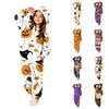 Børne Halloween Flonel Print Pyjamasæt til Hjemmetøj