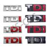 3D Metal Tdi Badge Car Front Grill TDi Emblem Stickers Rear Trunk Decal For Golf Sagitar Magotan Polo Santana Vista Lavida