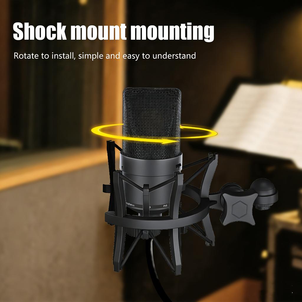 TM103 26/34mm Mic Core Condenser Microphone with Shockproof Holder Full Metal Design Cardioid Mic For Professional Recording