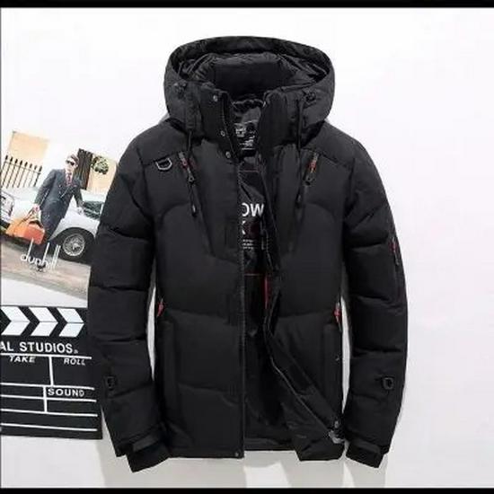 Men's Korean Style Hooded Down Jacket - Slim Fit, Thick, Warm, Plus Size, Short Outdoor Sports Coat