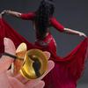 2Pcs Finger Cymbals Belly Dancing Metal Iron Finger Cymbals Musical Instrument Belly Dancing Finger Dancing Accessories