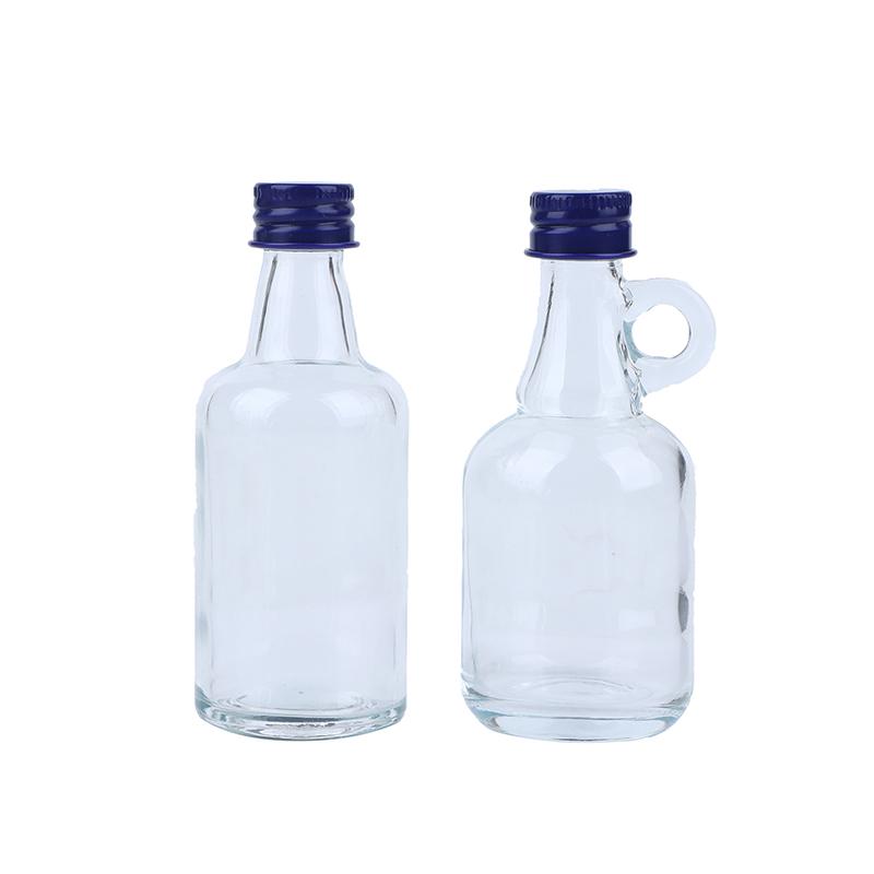 1 stk 50 ml hjemmeglass blyfri karaffel med deksel for brennevin Scotch liten vinflaske glass drikkeflaske bartilbehør