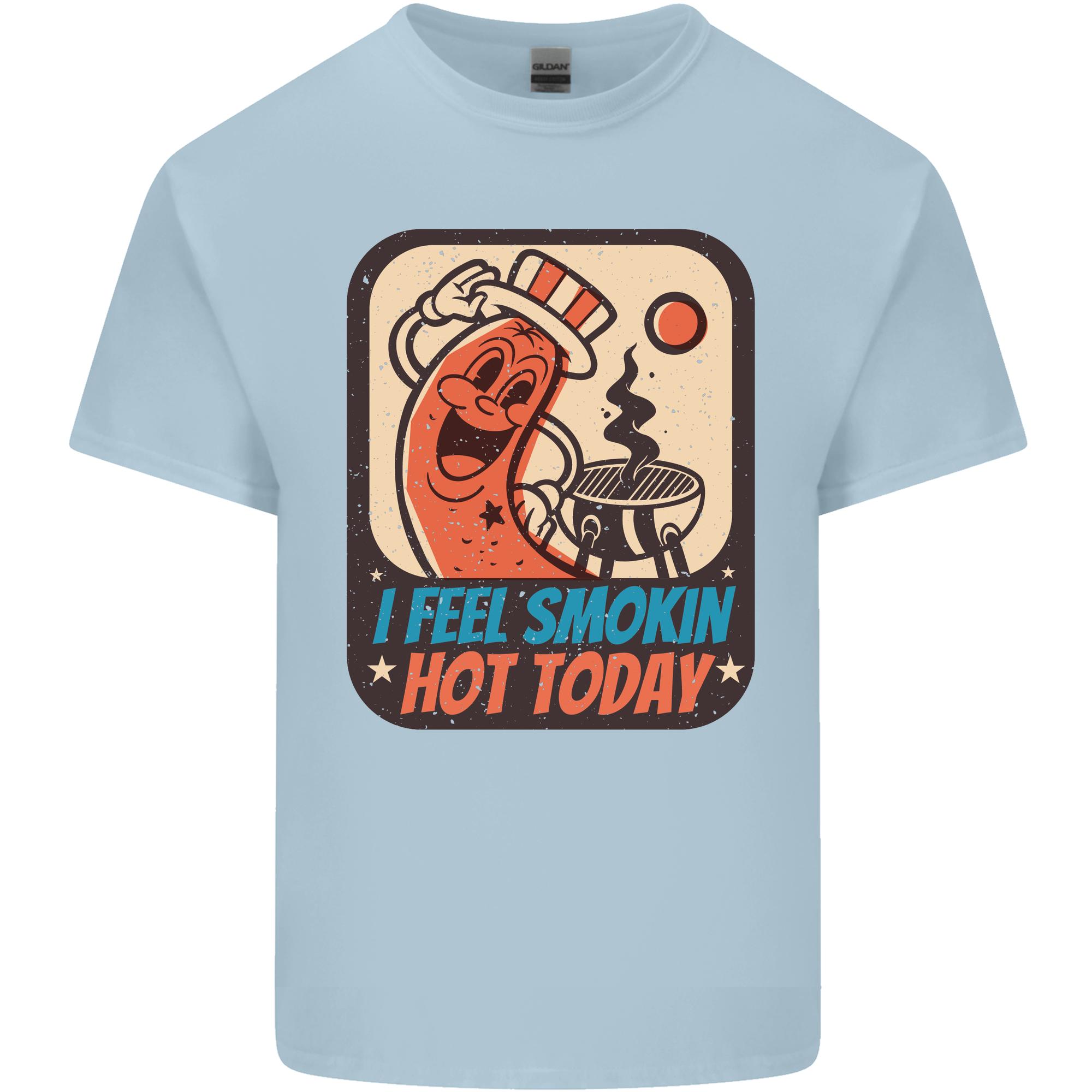 BBQ Smokin Hot Today Funny Grill Unisexs Light Cotton TShirt S
