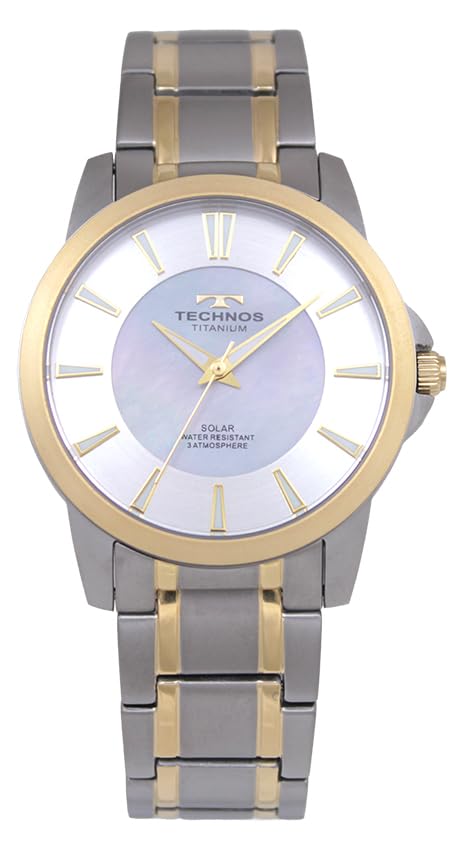 TECHNOS Solar 100th Anniversary Model T9C34IW Watch, белый