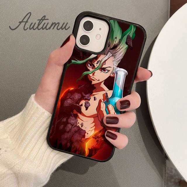 Ishigami Senku Dr. Stein Telefon Fall für iPhone 11 12 13 14 Pro Max mini X XR XS SE 2020 6S 7 8 Plus samsung Galaxy S21 S22 Abdeckung