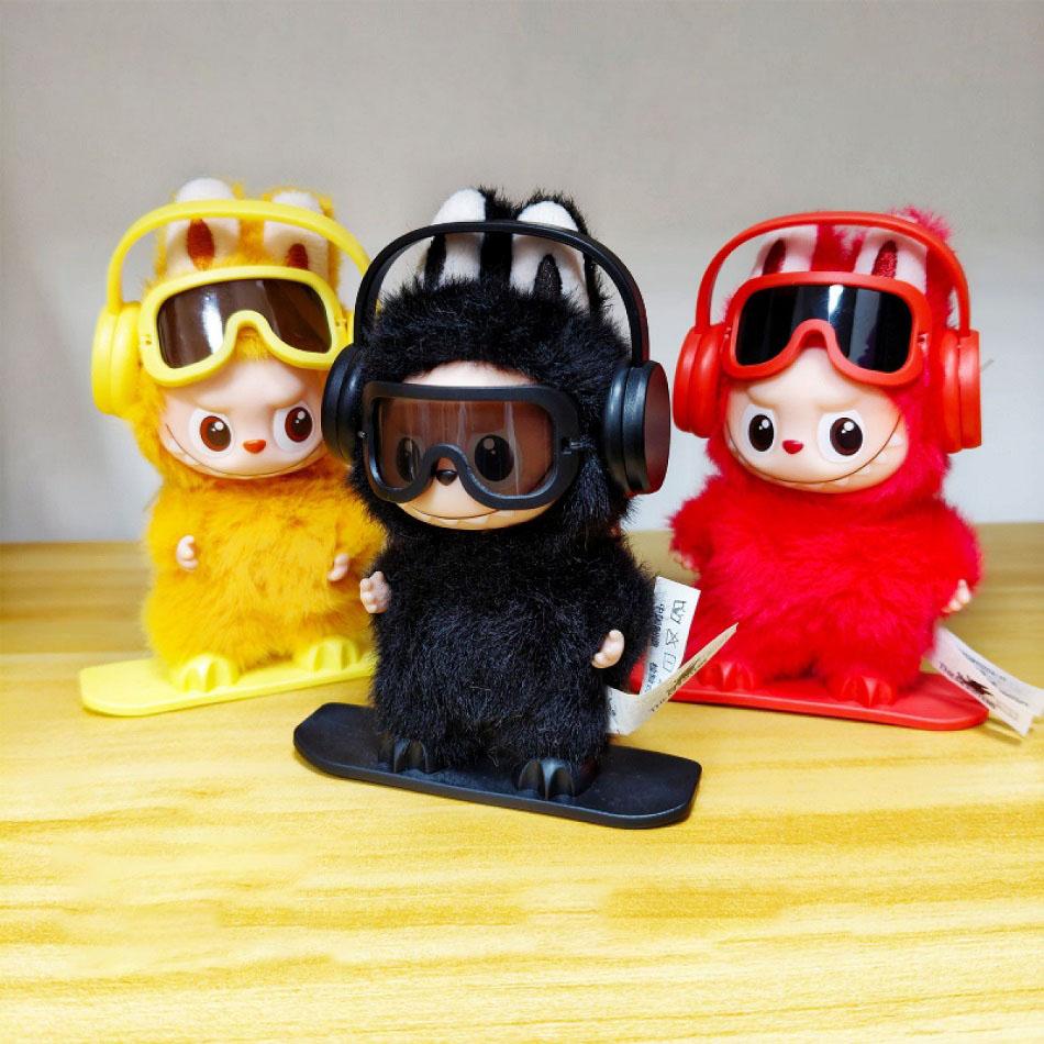 Labubu 4.0 Mini Series Outfit Change For 10cm Labubu Vinyl Plush Pendant Earphones Goggles Snowboard Sports Set Accessories Gift