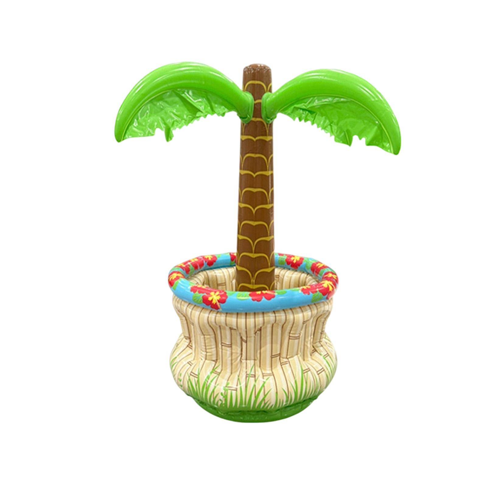 

Inflatable Tree Cooler, Hawaiian Luau Party Drink Holder, Floating Pool Beverage Bucket For Summer Beach, Pool Party & BBQ One Size