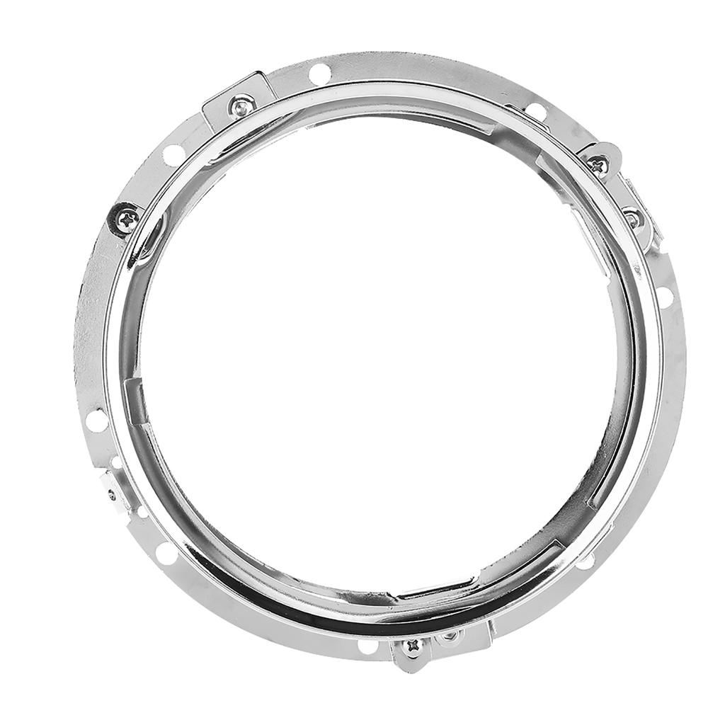 7 inch Car Headlight Round Ring Mounting Bracket for Jeep Wrangler (Silver)
