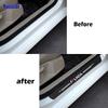 4PCS Carbon Fiber Car Scuff Plate Door Sill Stickers For Lada Vesta Xray Largus Granta NIVA