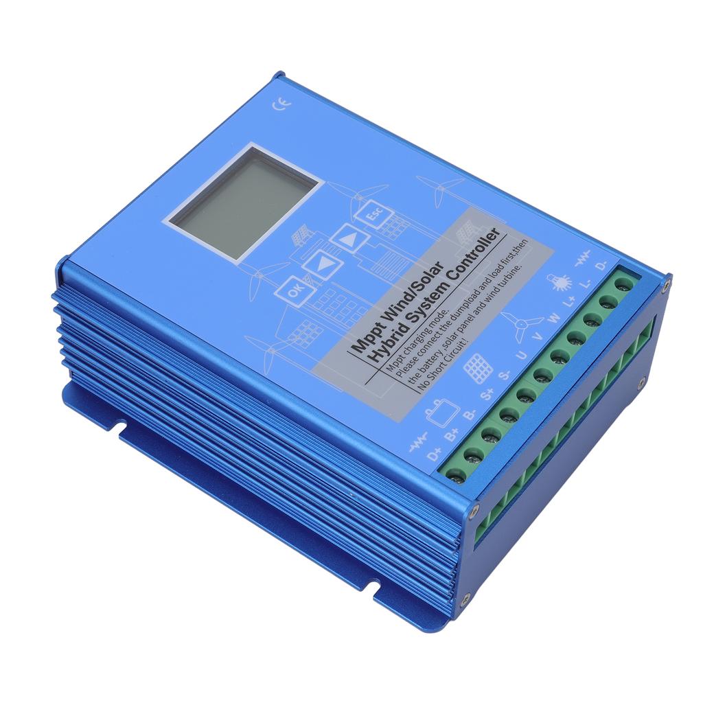 12V 24V Wind Solar Hybrid Controller LCD Display MPPT Boost Charging Multifunctional LCD Wind Solar Controller