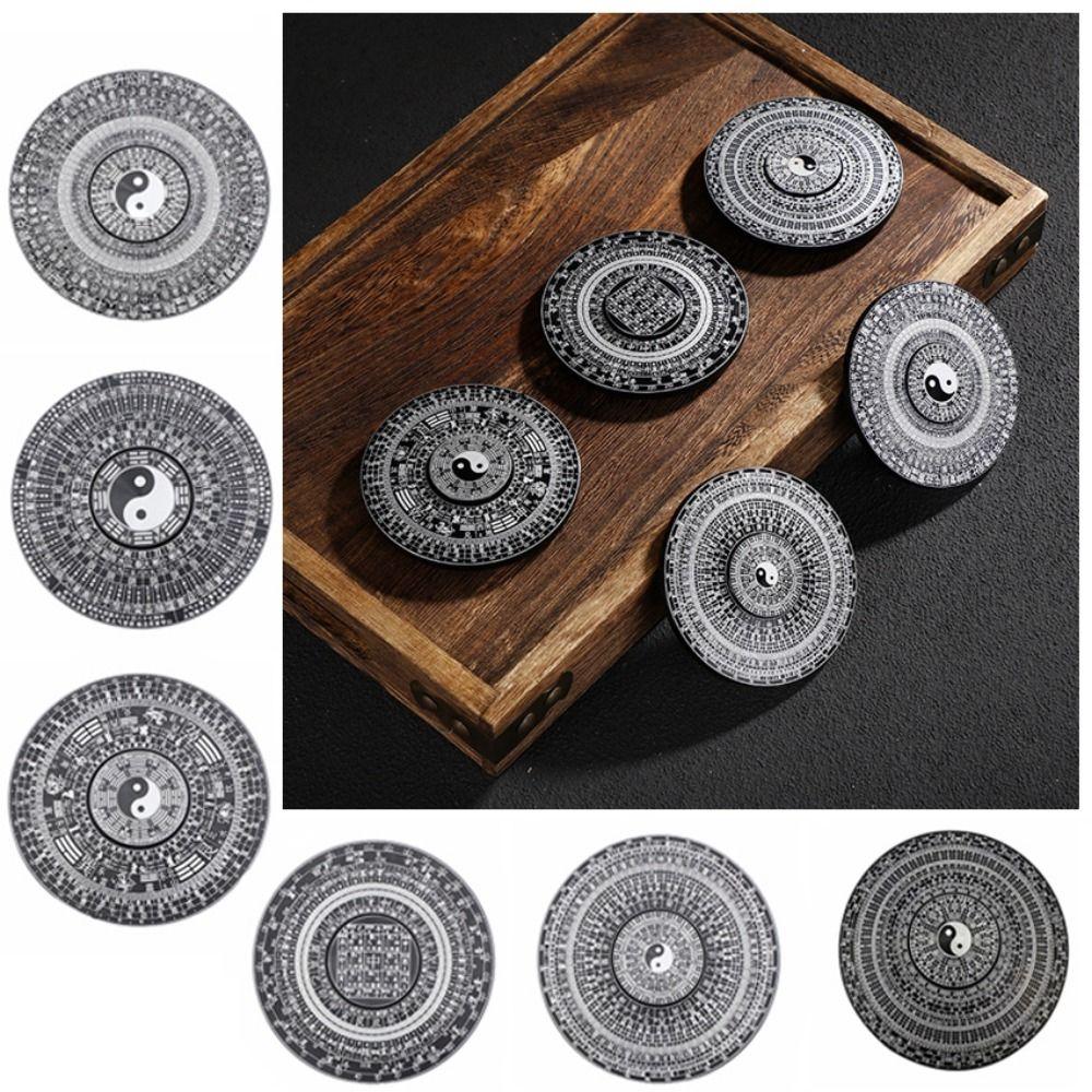 Handheld Tai Chi Fingertip Gyro Bagua Pattern Zodiac Spinning Toys Lightweight Relax Toy  School