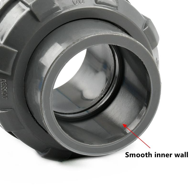 1PCS 20~50mm New Pattern PVC Pipe Union Connector Irrigation Pipe Fittings Aquarium Fish Tank Tube Joints Plastic Pipe Fittings