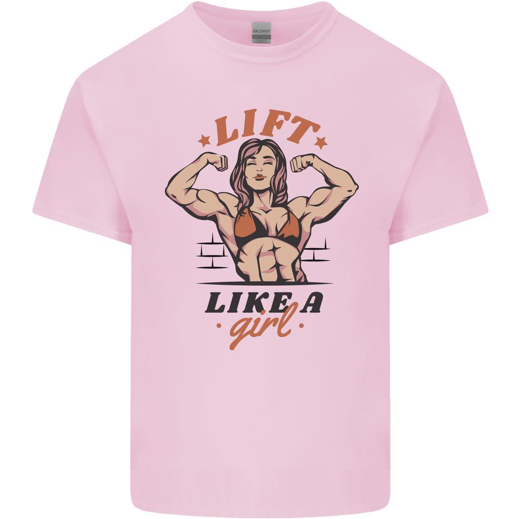 Lift Like a Girl Female Bodybuilding Unisexs Light Cotton TShirt