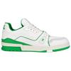Louis Vuitton Trainer Lace Up Low Top Skateboard Shoes Men's Green 1ABFAU
