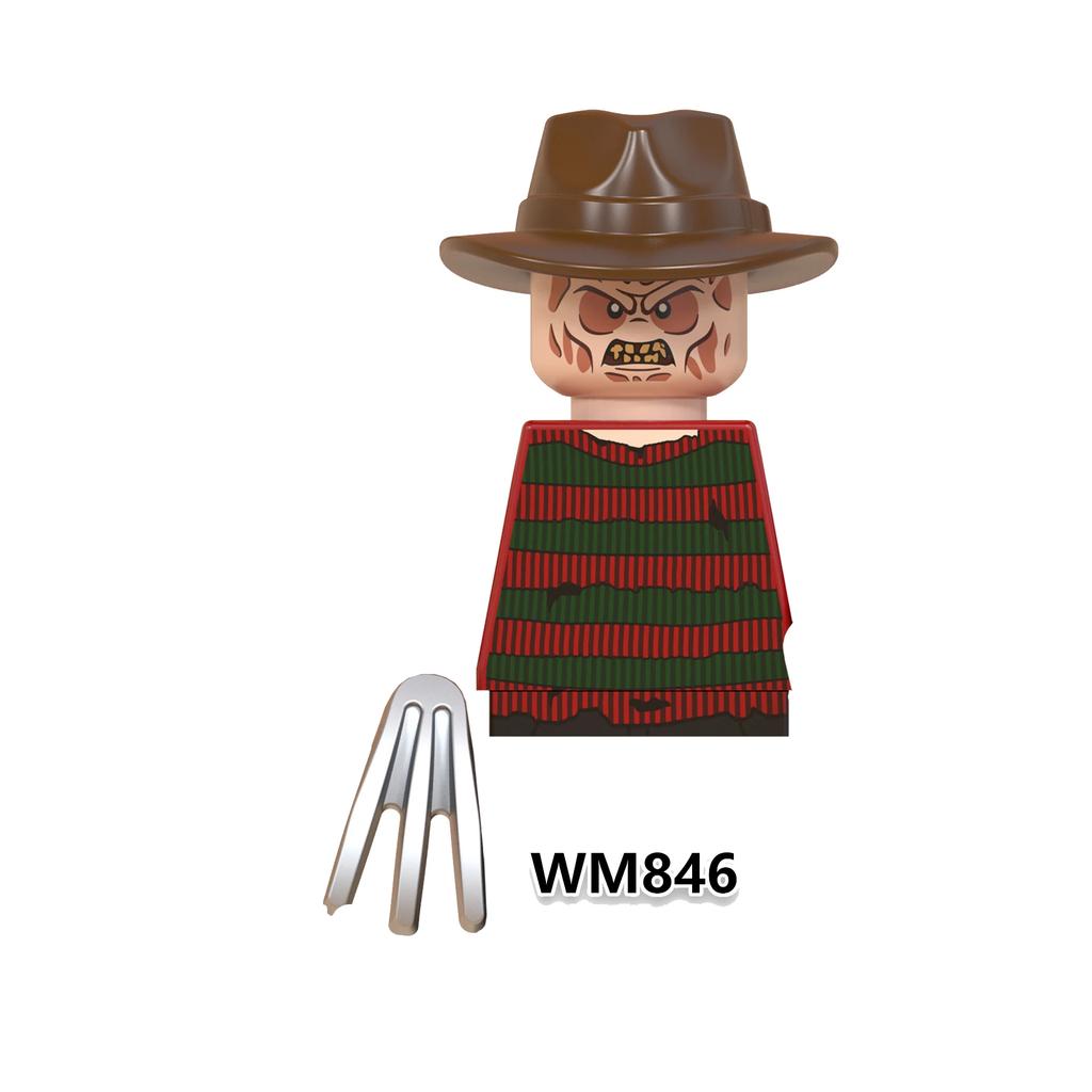 Halloween Horror Movie Series The Shining Silent Hill Building Blocks Bricks Mythic Pyramid Head Action Figures Kids Toys