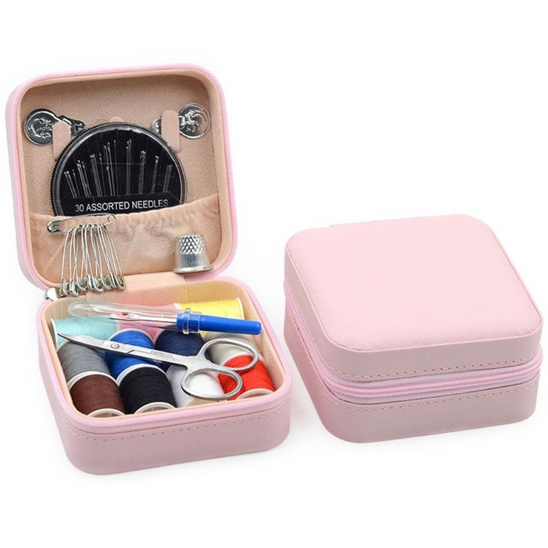 

Portable Sewing Set Professional Sewing Supply with Sewing Needle Sewing Thread Scissors Thread Unpicker for Travel Home 1