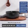Japanese-style Snow Flat Pot Maifanite Non-Stick Glass Lid Induction Cooker Soup Baby Food Noodle Mini Cooking Pot