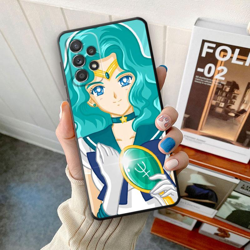 TPU Soft Case for Samsung Galaxy A30 A70 A71 A50 A51 A01 A40 A20e A20s A10 A20 A04 A03 Armor Cover Lovely Sailors-WarriorGirl