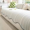 Cool-Touch Ice Silk Summer Sofa Cover Irregular Shape Cooling Mat Fixed Non-Slip Sofa Cover Smooth Breathable Simple Versatile