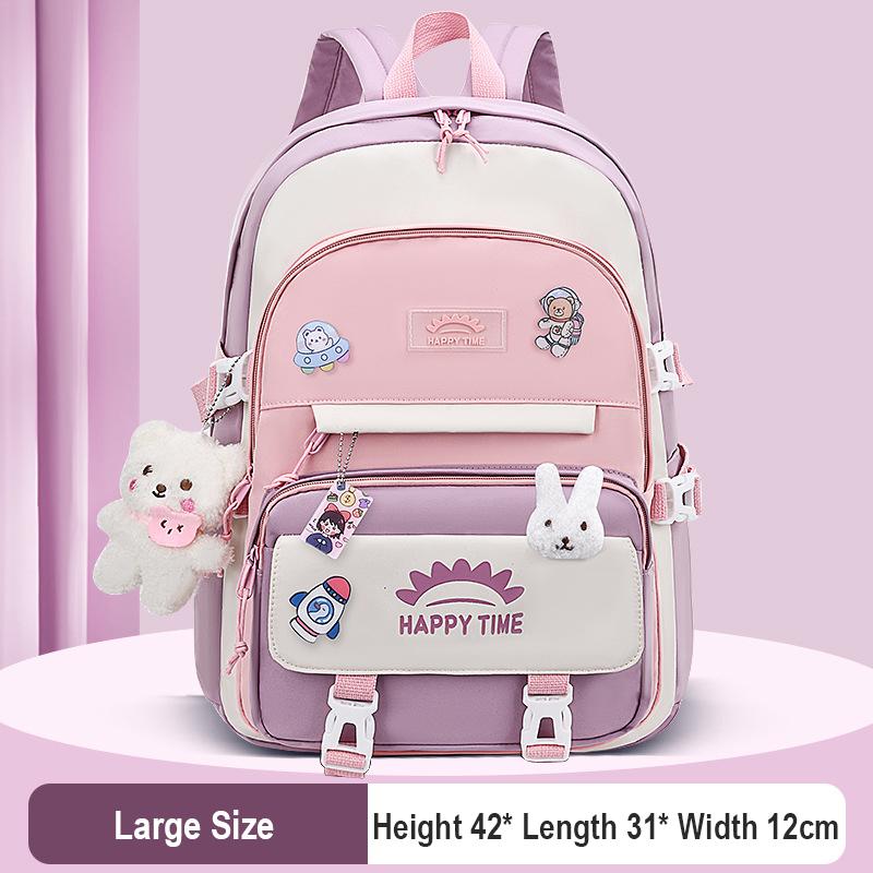 Große Kapazität Niedlicher Damen Mehrfachtaschen Nylon Rucksack Ins Junior High School Schüler Schultasche Weiblich Mädchen Rucksack Laptop Buch
