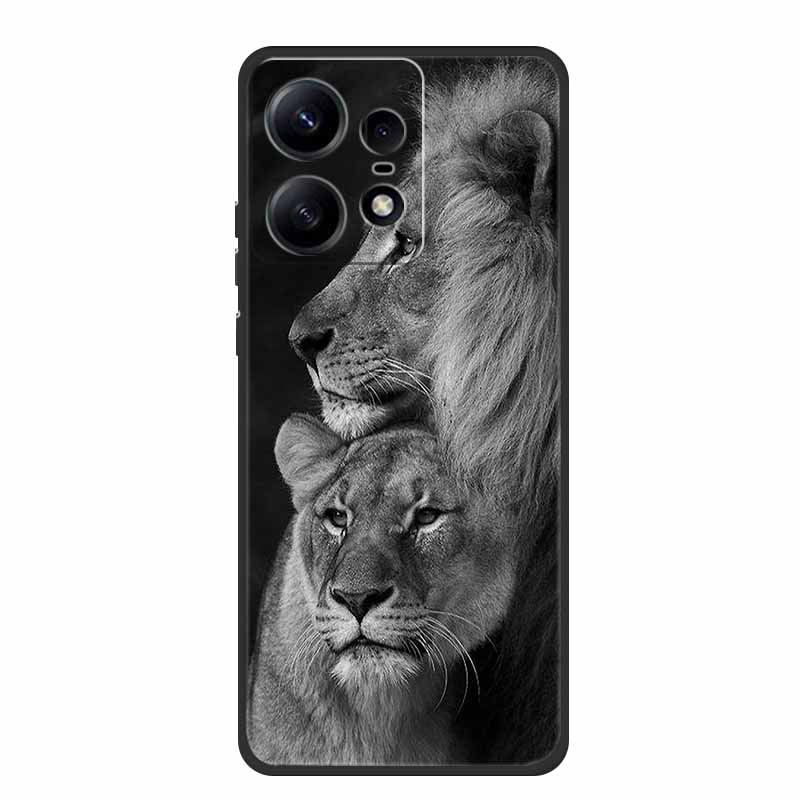 For Moto Edge 50 Pro Case Animals Soft Silicone TPU Phone Cases Back Cover For Motorola Edge 50 Pro 5G Wolf Protector Cool funda