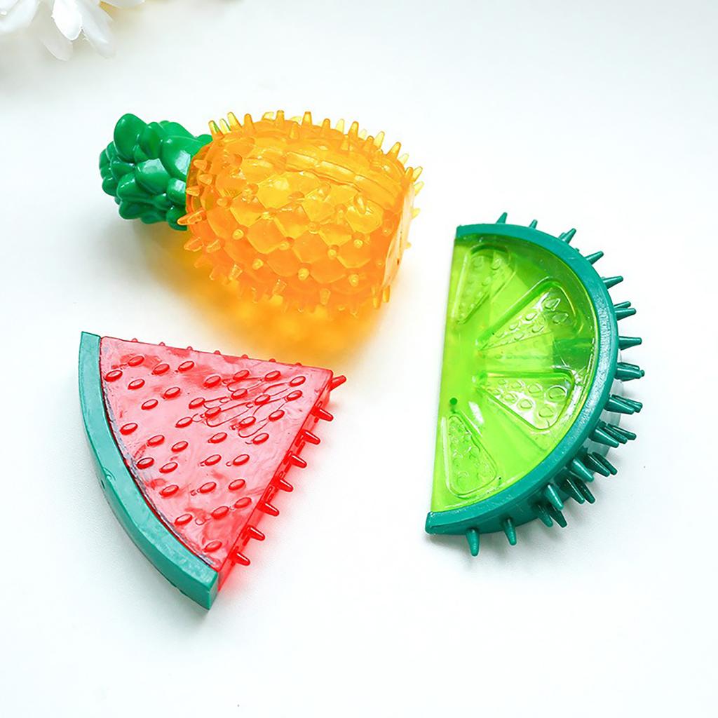 Summer Dog and Cat Frozen Fruit Shaped Pet Toys Are Reusable Clean Grind Teeth Relieve Stuffiness Cool Down and Durable