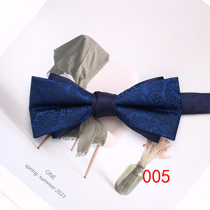 Rael Striped Bow Tie Plaid Polyester Bow Tie Men'S Casual Shirt Accessories Bow Tie