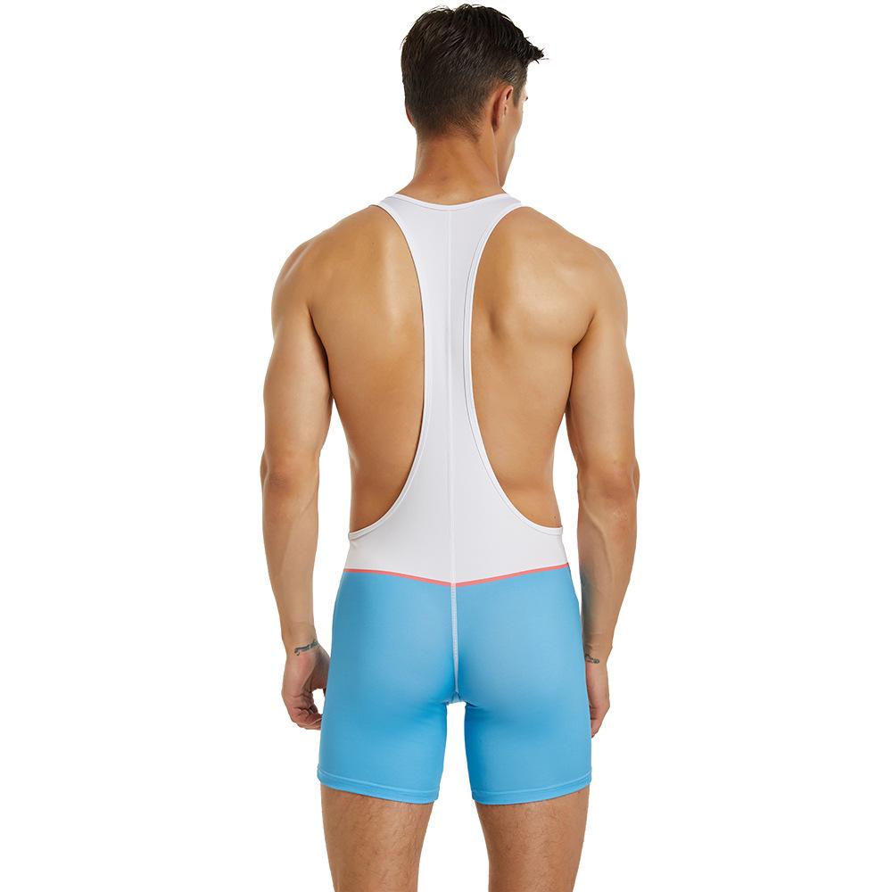 Men's One-Piece Patchwork Workout Vest - TAUWELL Training Clothes, In Stock
