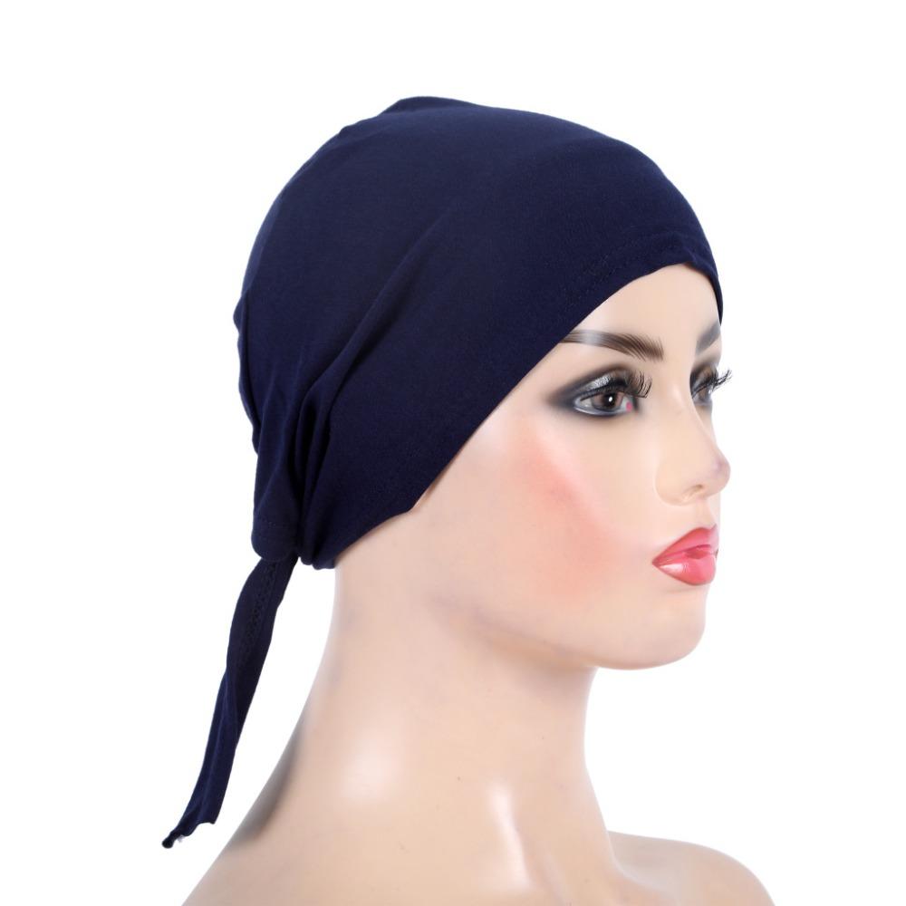 Underscarf Headwear Hair Accessories Solid Islamic Hijab Women's Hijabs Inner Hijab Caps Muslim Cap