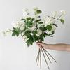 White Rustic Tiny Artificial Flower Snowball Plastic Bridal Handheld Bouquet Floral Arrangements Natural Aesthetic Decor Spring