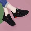 2025 autumn new casual women's shoes all black hotel kitchen work shoes soft sole breathable sports women's shoes
