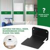 Minimalists Black Metal Floating Shelf Ideal Stylish Home Decoration Storage Solution