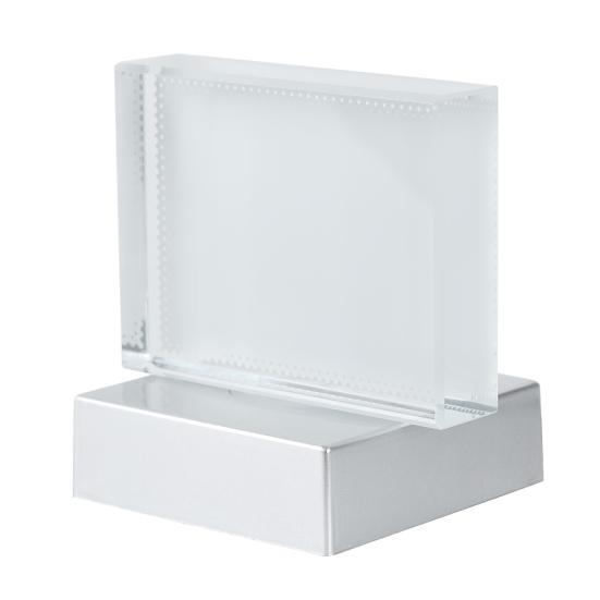 Sublimation Blanks Faux Crystal with LED Base, Heat Transfer Picture Frame, Rectangle Decorative