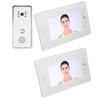 2 Units Video Intercom System 2 Way Talk Night Vision Wide Angle Waterproof Wired Video Doorbell