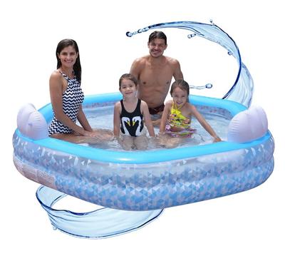 Inflatable Garden Pool With 4 Seats, 223X58 Cm